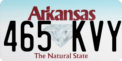 AR license plate 465KVY