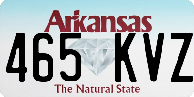AR license plate 465KVZ