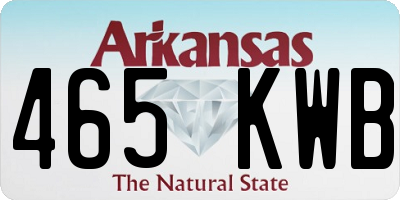 AR license plate 465KWB