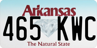 AR license plate 465KWC
