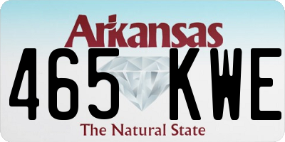 AR license plate 465KWE