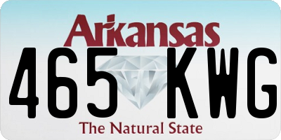 AR license plate 465KWG