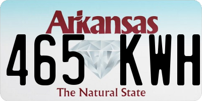 AR license plate 465KWH