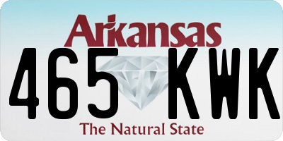 AR license plate 465KWK