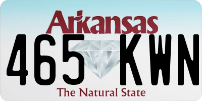 AR license plate 465KWN