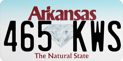 AR license plate 465KWS