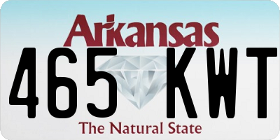 AR license plate 465KWT