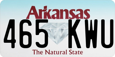 AR license plate 465KWU
