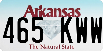 AR license plate 465KWW