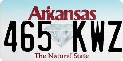 AR license plate 465KWZ
