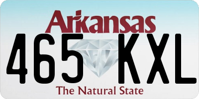 AR license plate 465KXL
