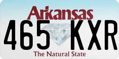 AR license plate 465KXR