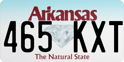 AR license plate 465KXT