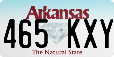 AR license plate 465KXY