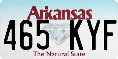 AR license plate 465KYF