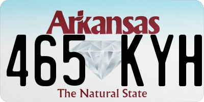 AR license plate 465KYH