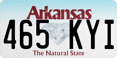 AR license plate 465KYI