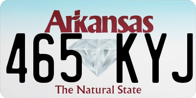 AR license plate 465KYJ