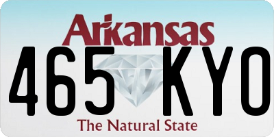 AR license plate 465KYO