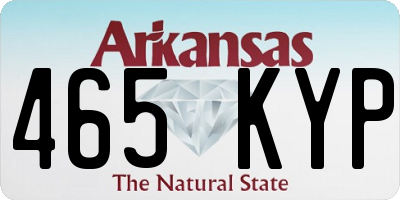 AR license plate 465KYP