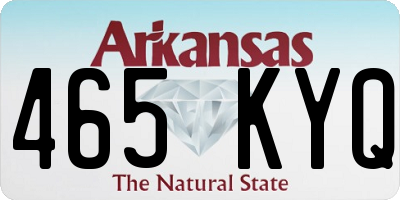 AR license plate 465KYQ