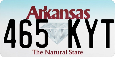 AR license plate 465KYT