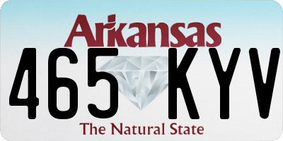 AR license plate 465KYV