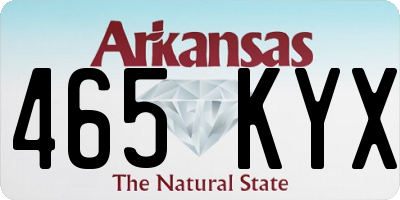 AR license plate 465KYX