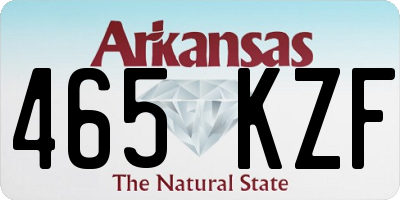 AR license plate 465KZF