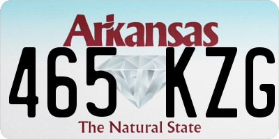 AR license plate 465KZG