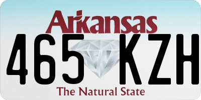 AR license plate 465KZH