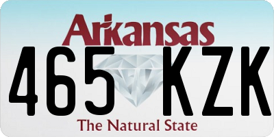 AR license plate 465KZK