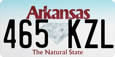 AR license plate 465KZL