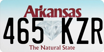 AR license plate 465KZR