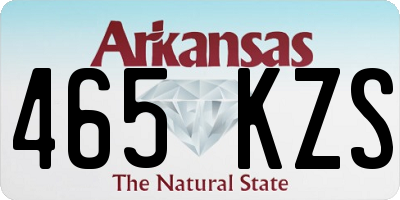 AR license plate 465KZS