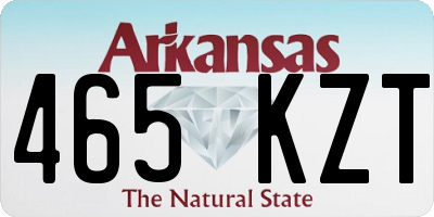 AR license plate 465KZT