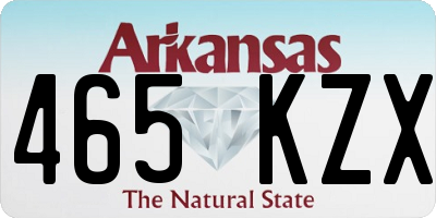AR license plate 465KZX