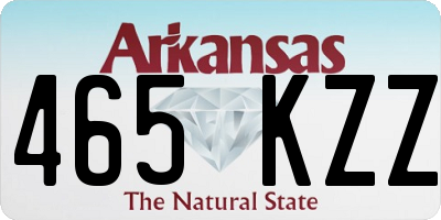 AR license plate 465KZZ