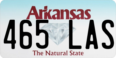 AR license plate 465LAS