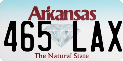 AR license plate 465LAX