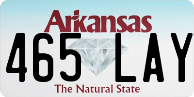 AR license plate 465LAY