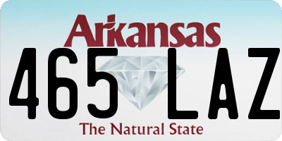 AR license plate 465LAZ