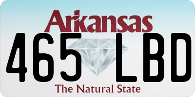 AR license plate 465LBD