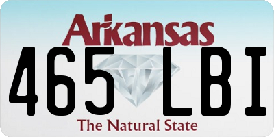 AR license plate 465LBI