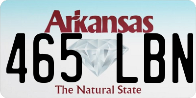 AR license plate 465LBN