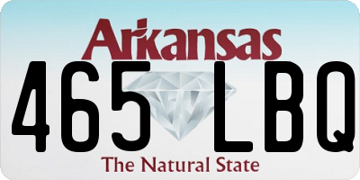 AR license plate 465LBQ