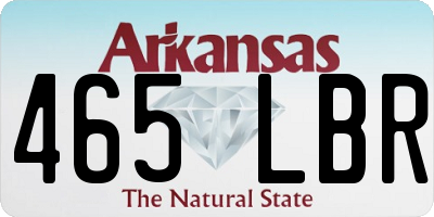 AR license plate 465LBR