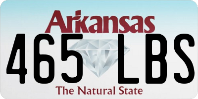 AR license plate 465LBS