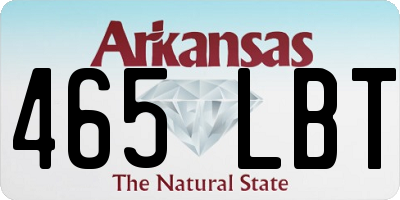 AR license plate 465LBT