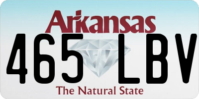 AR license plate 465LBV